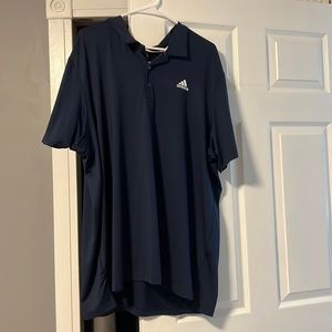 2XL Adidas Blue Golf Shirt